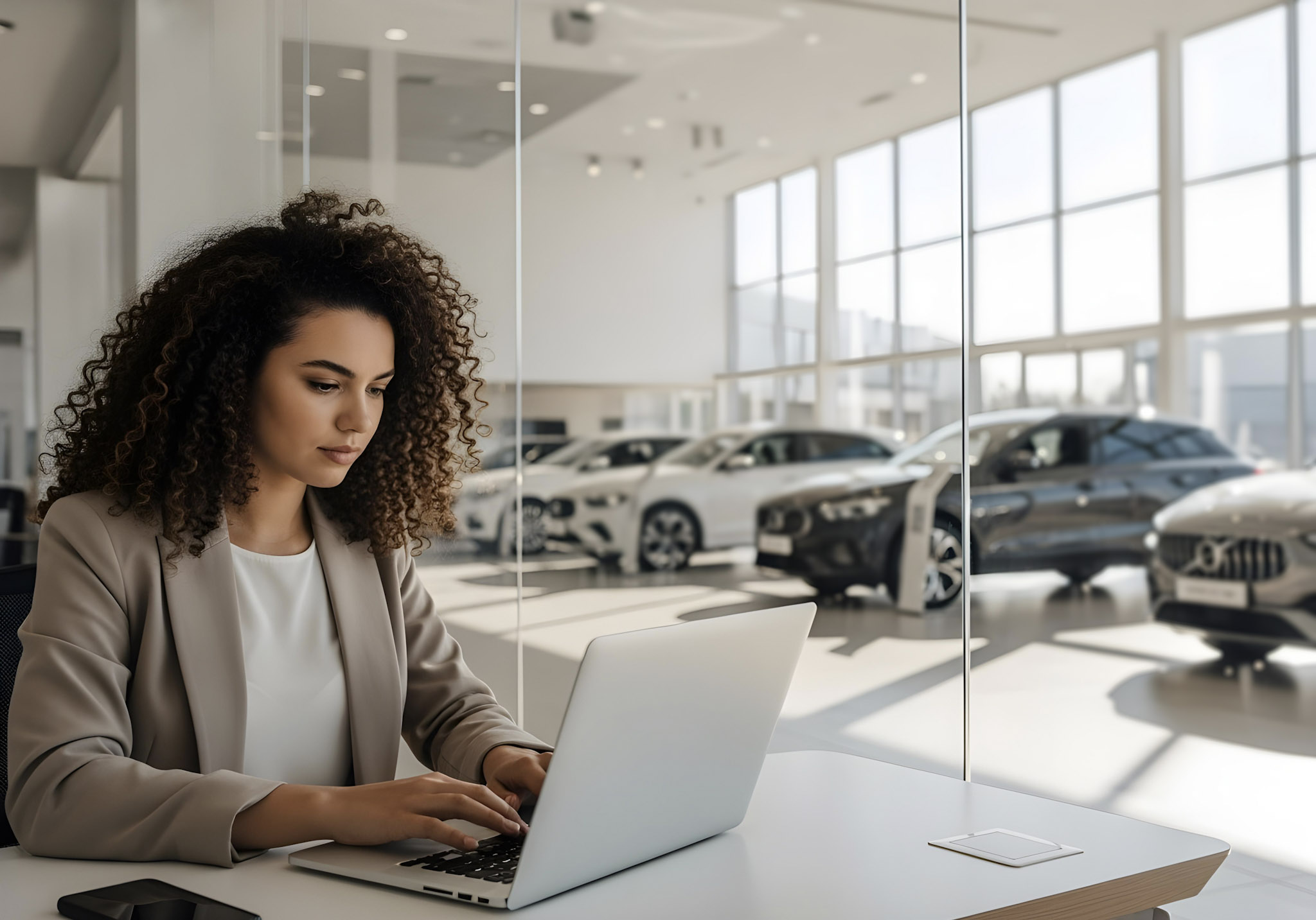 Marketing employee at dealership